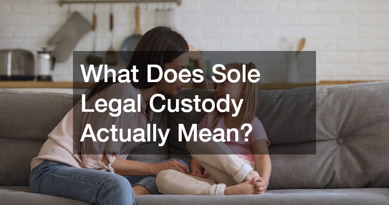 sole legal custody
